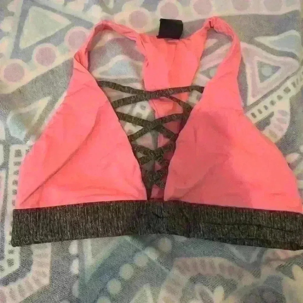 pink razorback bra